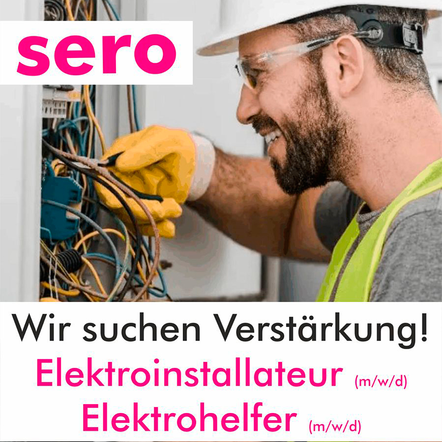 Sero handwerker-services Elektroinstallateur gesucht